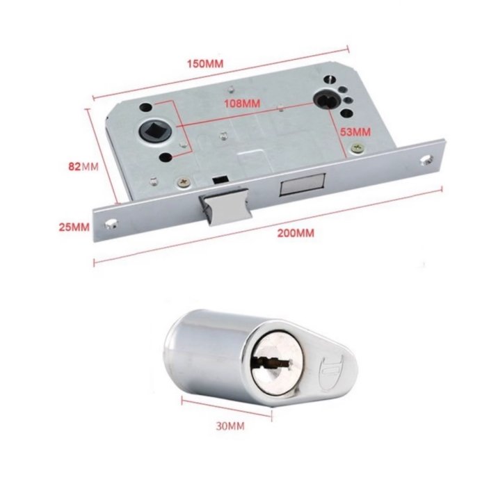 CB-SIA Factory Supplies Door Lock Cheap and Good quality Pipe lock Aisle lock Channel lock Fire door lock