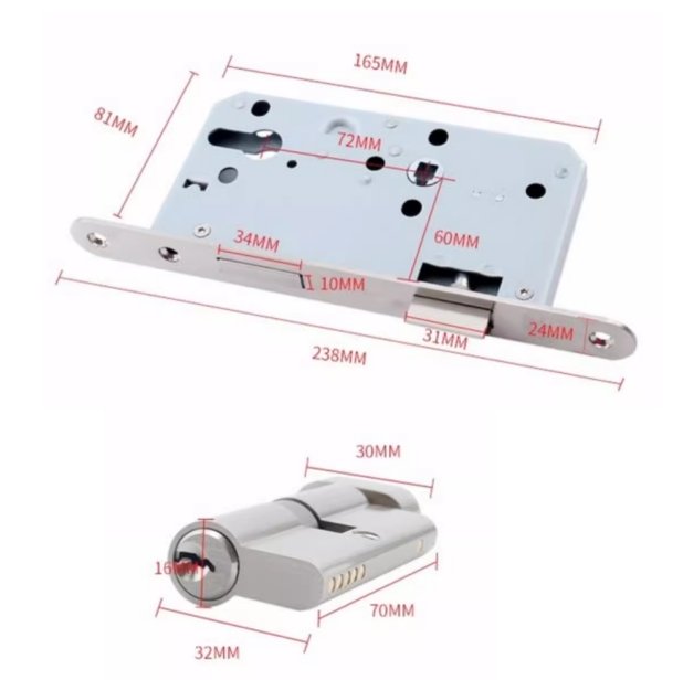 6072 series Factory Supplies Door Lock Cheap and Good quality Pipe lock Aisle lock Channel lock Fire door lock