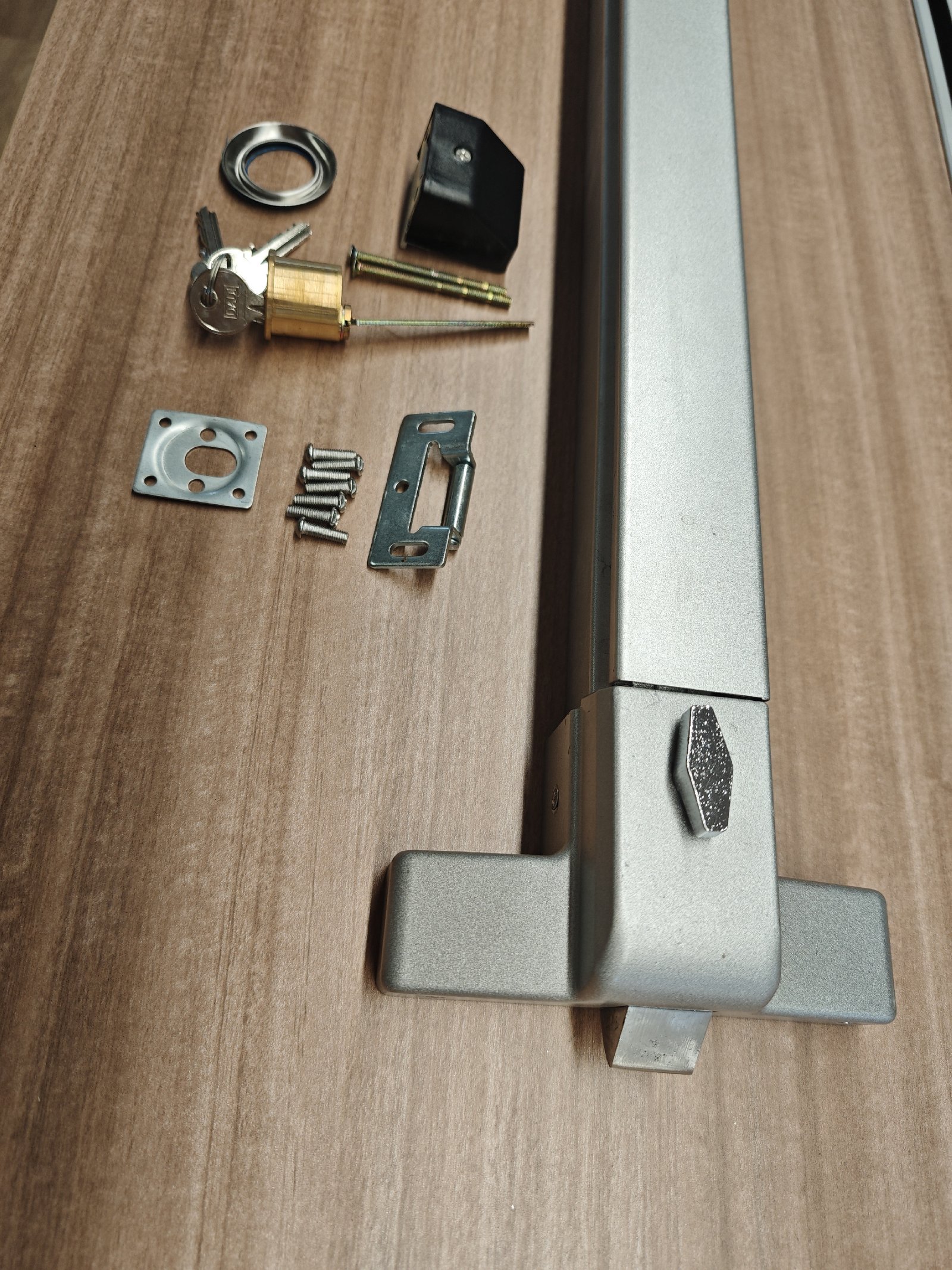 Factory Supplies Fire panic exit device panic push bar  FTS500P stainless steel single open push rod lock